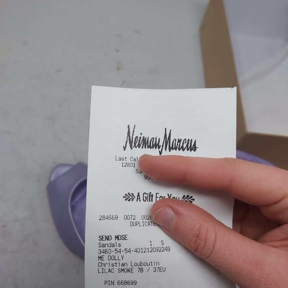 CHRISTIAN LOUBOUTIN Me Dolly Metallic Leather Lilac Smoke Heel Mule Sandal - Picture 3 of 10